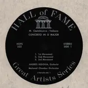 LP - Andrés Segovia , Mario Castelnuovo Tedesco , Manuel María Ponce Cuéllar , National Chamber Orchestra - Concerto In D Major