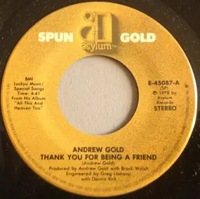 Andrew Gold - Thank You For Being A Friend / Lonely Boy