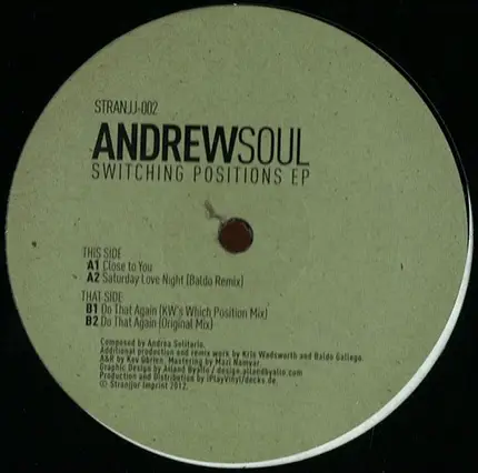 Andrew Soul - Switching Positions EP