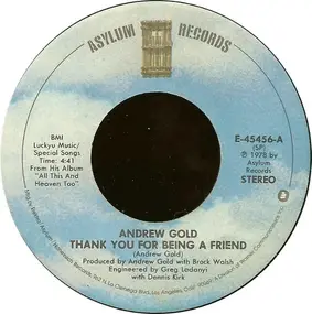 Andrew Gold - Thank You For Being A Friend