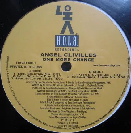 Angel Clivilles - One More Chance
