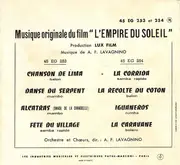 2x7inch Vinyl Single - Angelo Francesco Lavagnino - L'Empire Du Soleil (Musique Originale Du Film) - EP, Gatefold Sleeve