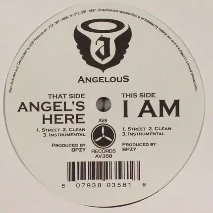 Angelous - Angels's Here / I Am
