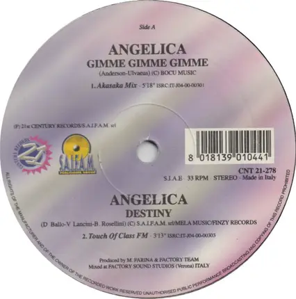 Angelica - Gimme Gimme Gimme