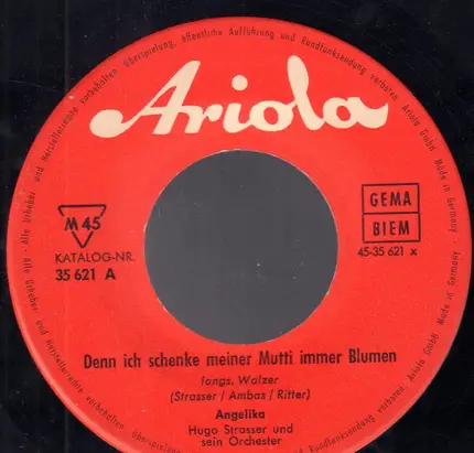 Angelika - Denn Ich Schenke Meiner Mutti Immer Blumen/ Vati, Warum Hast Du Keine Zeit Für Mich