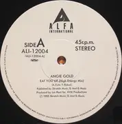 12inch Vinyl Single - Angie Gold - Eat You Up = 素敵なハイエナジー・ボーイ - OBI