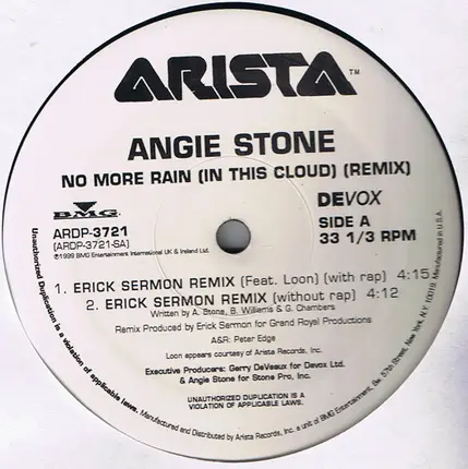 Angie Stone - No More Rain (In This Cloud) Remixes