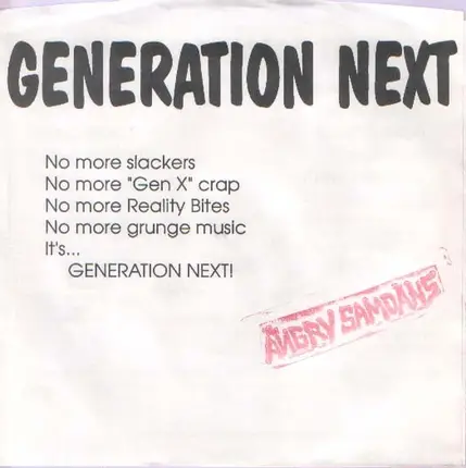 Angry Samoans - Generation Next