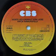 LP - Anita Ammersfeld - Jedes Lied Erzählt Von Liebe