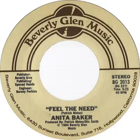 Anita Baker - Feel The Need / Sometimes