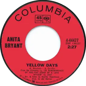 anita bryant - Yellow Days / Something In Your Smile