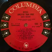 LP - Anita Bryant - Kisses Sweeter Than Wine - Mono