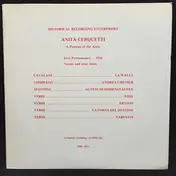 Anita Cerquetti - A Portrait Of The Artist