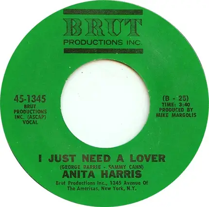 Anita Harris - I Just Need A Lover