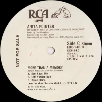 Anita Pointer - More Than A Memory