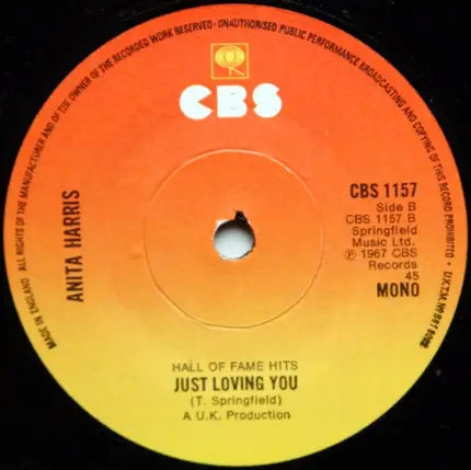 Anita Harris - Anniversary Waltz / Just Loving You