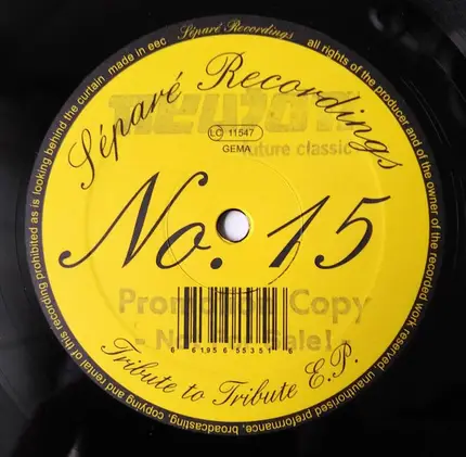 Anibert vs. Sinco & Parker - Tribute To Tribute E.P. - Promo