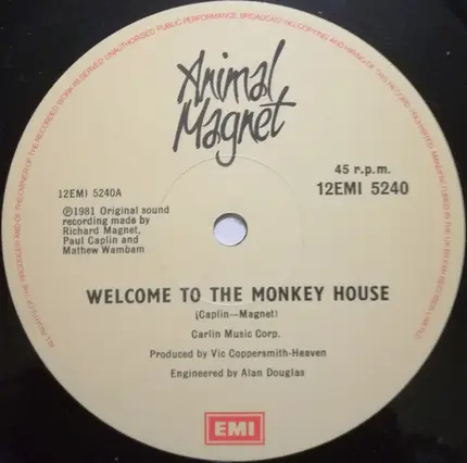 Animal Magnet - Welcome To The Monkey House