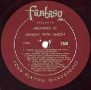 LP - Anson Weeks And His Orchestra - Memories Of Dancin' With Anson - Red Marbled