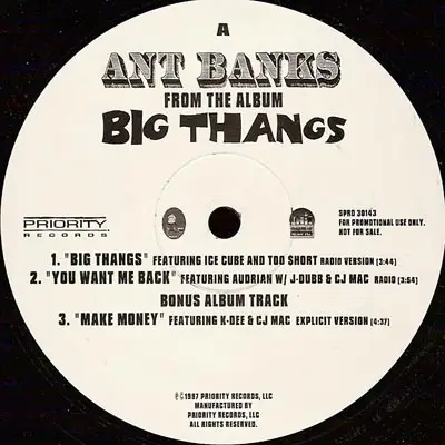 Ant Banks - Big Theezeez From The Ant Banks Album Big Thangs