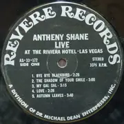 LP - Antheny Shane - Live At The Riviera Hotel - Las Vegas