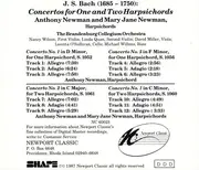 CD - Bach - Concertos For One And Two Harpsichords