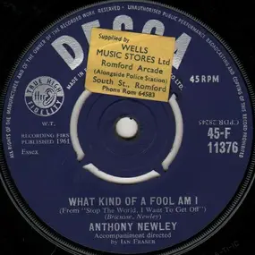 Anthony Newley - What Kind Of Fool Am I / Once In A Lifetime