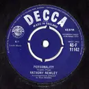 7inch Vinyl Single - Anthony Newley - Personality / My Blue Angel
