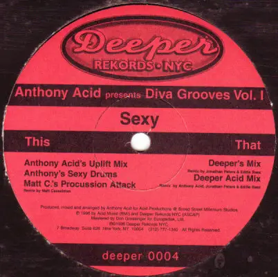 Anthony Acid - Presents Diva Grooves Vol. 1 - Sexy
