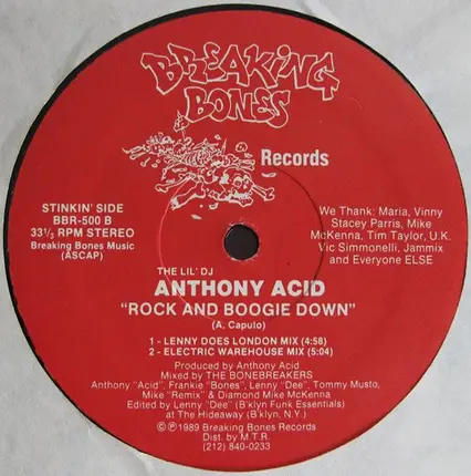 Anthony Acid - Rock And Boogie Down