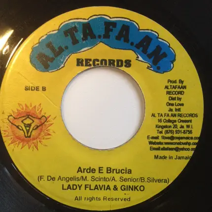 Anthony B , Lady Flavia & Ginco - Rasta Man She Love / Arde E Brucia