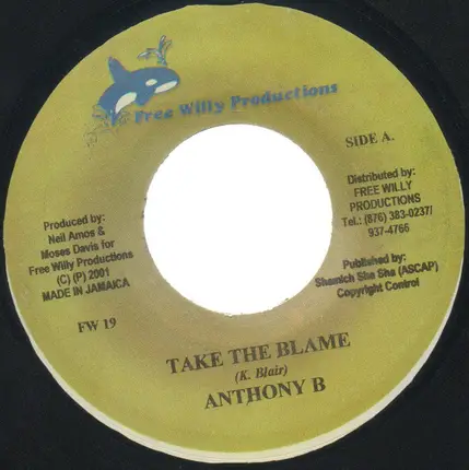 Anthony B / Delly Ranks & Harry Toddler - Take The Blame / Favouritism