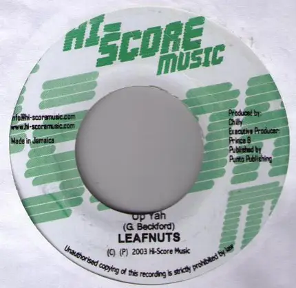 Anthony B / Leafnuts - Rasta Fi Lead Yah / Up Yah
