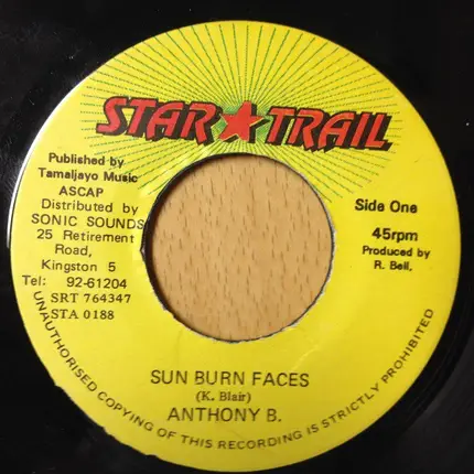 Anthony B - Sun Burn Faces