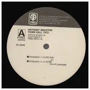Double LP - Anthony Braxton - Town Hall 1972 - + OBI, Poster, Insert