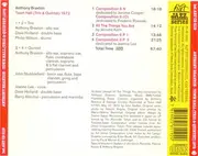 CD - Anthony Braxton - Town Hall (Trio & Quintet) 1972