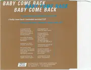 CD Single - Anthony Crawford - Baby Come Back