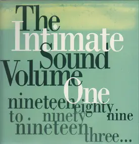 Anthony Drakes - The Intimate Sound Volume One