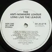 LP - Anti-Nowhere League - Long Live The League