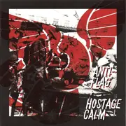 7inch Vinyl Single - Anti-Flag + Hostage Calm - Anti-Flag + Hostage Calm - 1st pressing, red & white w blue splatter pressing