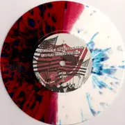 7inch Vinyl Single - Anti-Flag + Hostage Calm - Anti-Flag + Hostage Calm - 1st pressing, red & white w blue splatter pressing