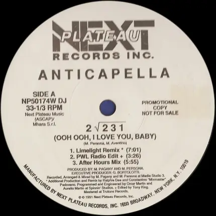 Anticapella, Anticappella - 2&#8730;231