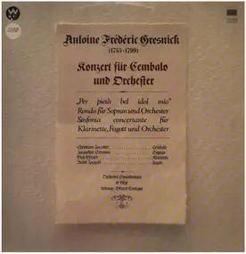 Antoine Frédéric Gresnick - Konzert für Cembalo und Orchester