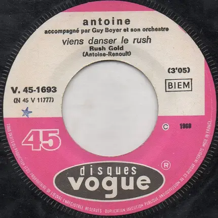 Antoine - Viens Danser Le Rush