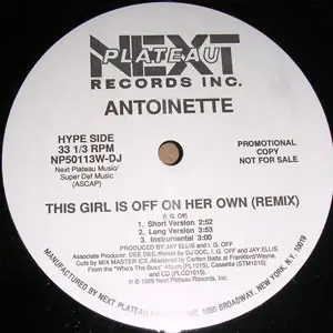 Antoinette - This Girl Is Off On Her Own (Remix) / I'm Crying