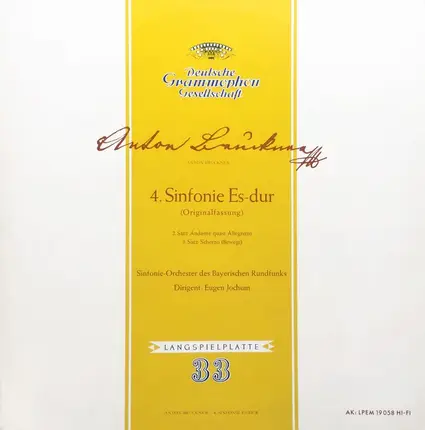 Bruckner - 4. Sinfonie Es-Dur (Originalfassung) 2. Und 3. Satz