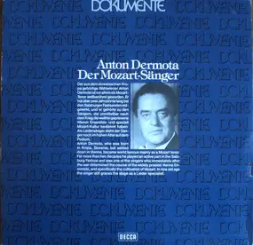 ANTON DERMOTA - Der Mozart-Sänger