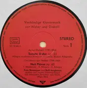 LP - Anton Diabelli , Carl Maria von Weber , Fritz Neumeyer , Rolf Junghanns - Vierhändige Klaviermusik Von Weber Und Diabelli