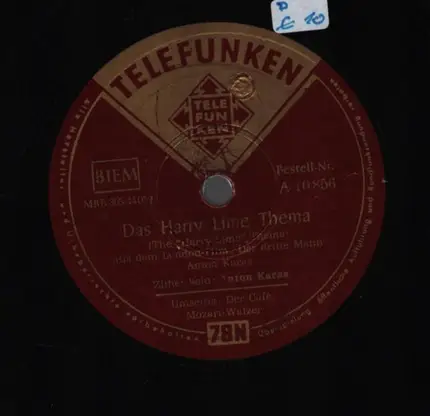Anton Karas - Das Harry Lime Thema / Der Café-Mozart-Walzer