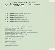 CD Single - Antonella Rocco feat. Effedi - Se É Amore